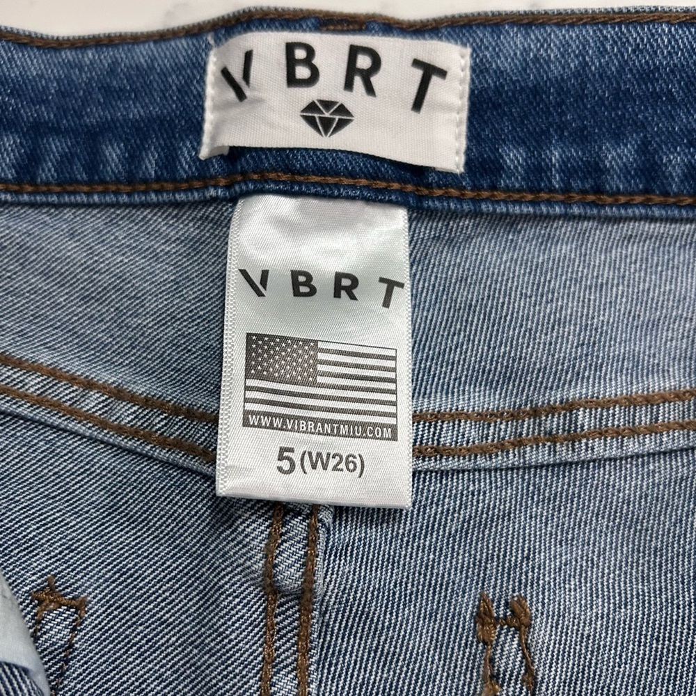 ❥𝖵𝖨𝖡𝖱𝖠𝖭𝖳 𝖬𝖨𝖴: High Rise Straight Leg Jeans - Picture 6 of 9